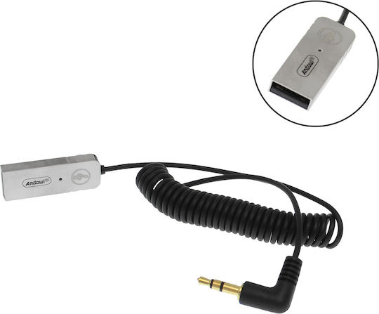 Andowl Bluetooth Αυτοκινήτου για το Ταμπλό (με USB θύρα Φόρτισης)