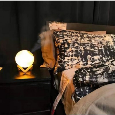 Αρωματοθεραπεία 3D Moon Light Humidifier 880ml-Σελήνη Υγραντήρας 13εκ 