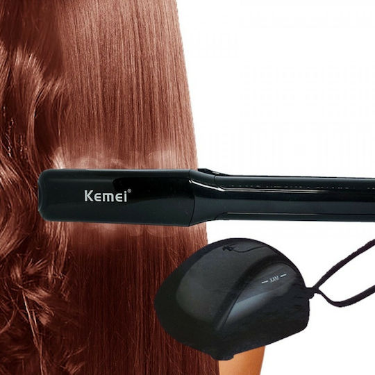 Kemei KM-9090 Επαγγελματική Πρέσα Μαλλιών με Ατμό