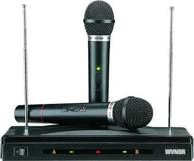 Σύστημα Karaoke με Ασύρματα Μικρόφωνα C-05 σε Μαύρο Χρώμα