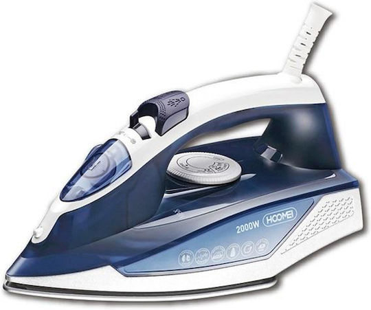 Hoomei Σίδερο Ατμού 2000W με Κεραμική Πλάκα και Συνεχόμενη Παροχή 25gr/min