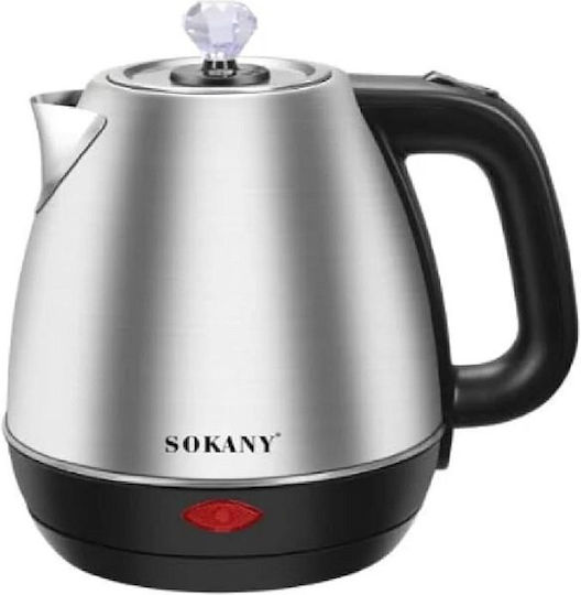 Ηλεκτρικός βραστήρας 1,7 λίτρων με ατσάλινο σώμα 1500 Watt SOKANY SK-09046.