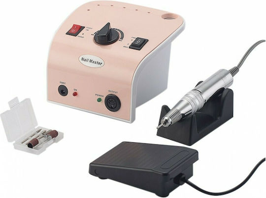 JMD-304 Τροχός Νυχιών Ρεύματος 35000rpm με Πεντάλ σε μαύρο με λευκό χρώμα 35W