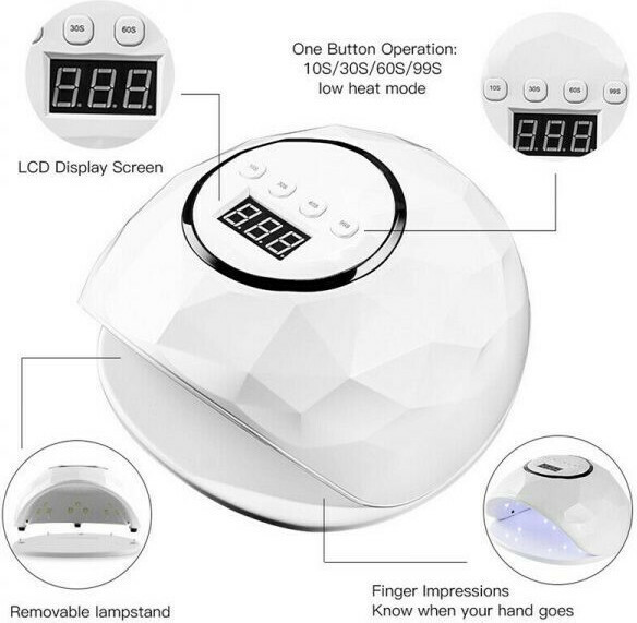 Φουρνάκι Νυχιών F6 Smart 2.0 White UV / LED 86W