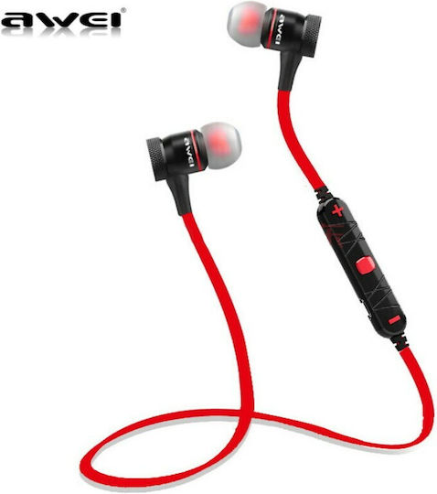 Awei A920BL In-ear Bluetooth Handsfree Ακουστικά με Αντοχή στον Ιδρώτα Κόκκινα