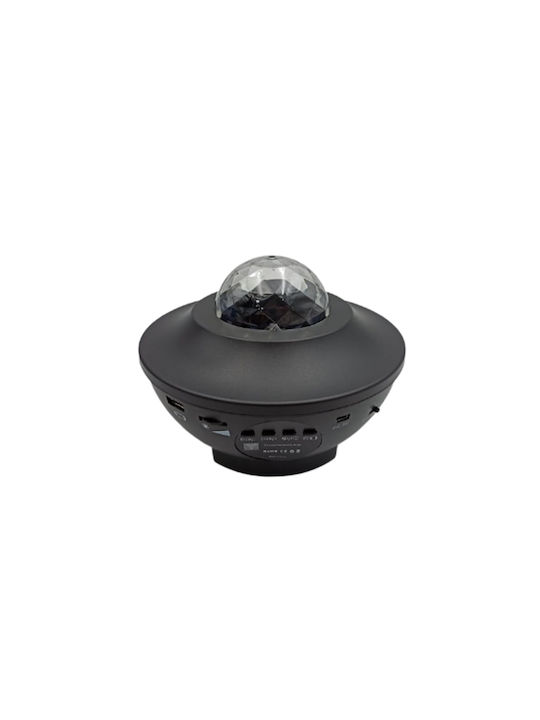 Led Περιστρεφόμενο Παιδικό Φωτιστικό Projector Μαύρο SJ-XKD01