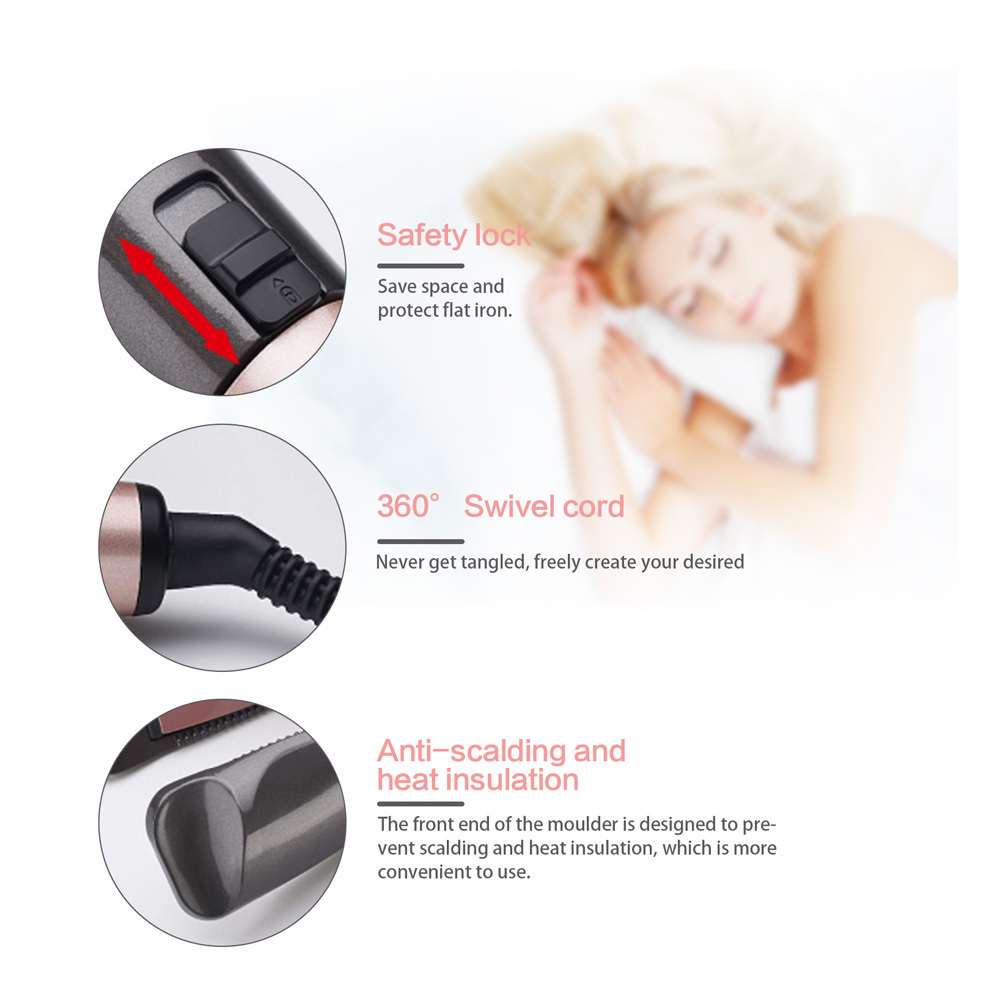 Kemei Curl & Straight Confidence KM-1225 Πρέσα Μαλλιών 50W