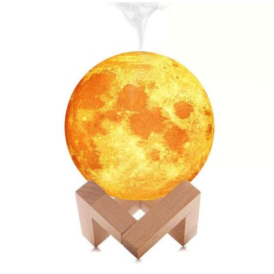 Αρωματοθεραπεία 3D Moon Light Humidifier 880ml-Σελήνη Υγραντήρας 13εκ 