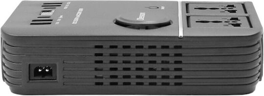 Inverter Αυτοκινήτου 200W για Μετατροπή 12V DC σε 220V AC με 4xUSB