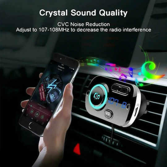 FM Transmitter Αυτοκινήτου με Bluetooth BC49BQ