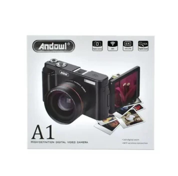 Ψηφιακή φωτογραφική μηχανή 8MP 4K Ultra HD 16x Digital WiFi Andowl A1 – μαύρο