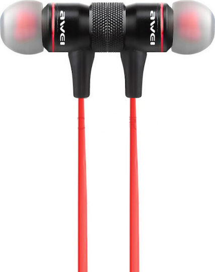 Awei A920BL In-ear Bluetooth Handsfree Ακουστικά με Αντοχή στον Ιδρώτα Κόκκινα
