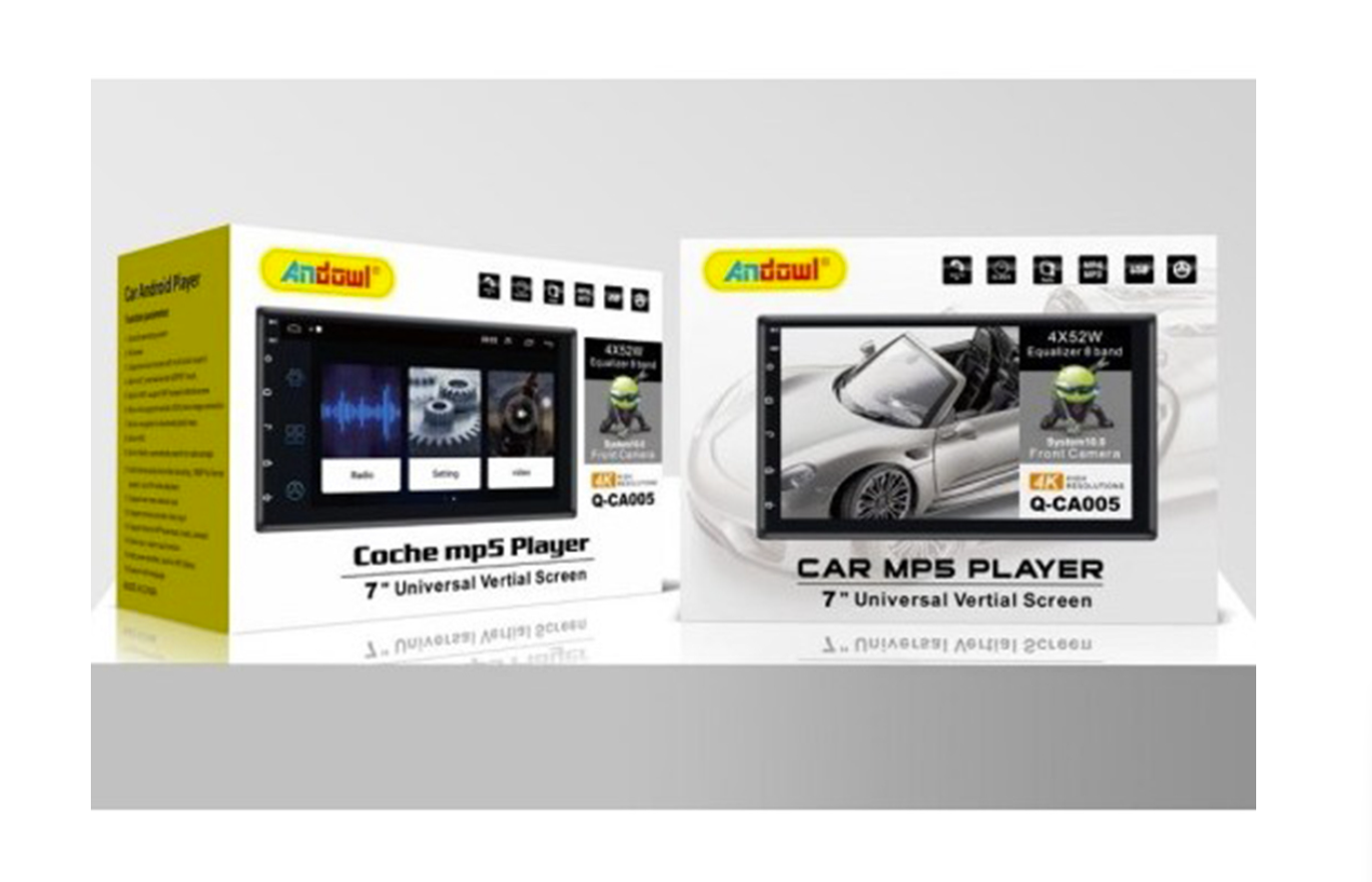 Andowl Q-CA005 Ηχοσύστημα Αυτοκινήτου (Bluetooth/USB/WiFi/GPS) με Οθόνη Αφής 7"