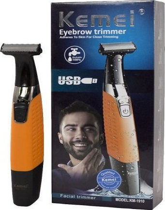 Kemei Facial Trimmer KM-1910 Ξυριστική Μηχανή Προσώπου / Σώματος Επαναφορτιζόμενη