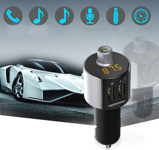 FM Transmitter Αυτοκινήτου Bluetooth Car Kit & MP3 Player με USB