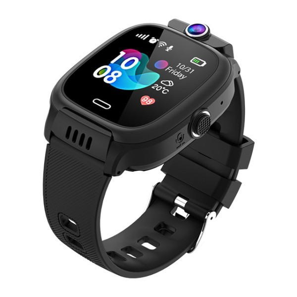 Y31 Παιδικό Smartwatch με GPS και Καουτσούκ/Πλαστικό Λουράκι Μαύρο 21727