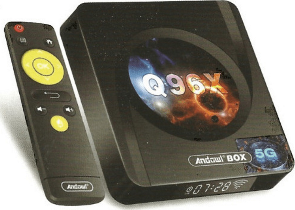 Andowl TV Box Q96X 4K UHD με WiFi 4GB RAM και 64GB Αποθηκευτικό Χώρο με Λειτουργικό Android 10.0