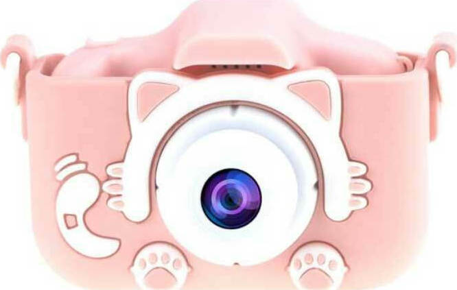 Q1 Kitty Kids Compact Φωτογραφική Μηχανή 12MP με Οθόνη 2" και Ανάλυση Video 4608 x 3456 pixels Μπλε 12MP with 2´ Display 4608 x 3456 pixels Pink
