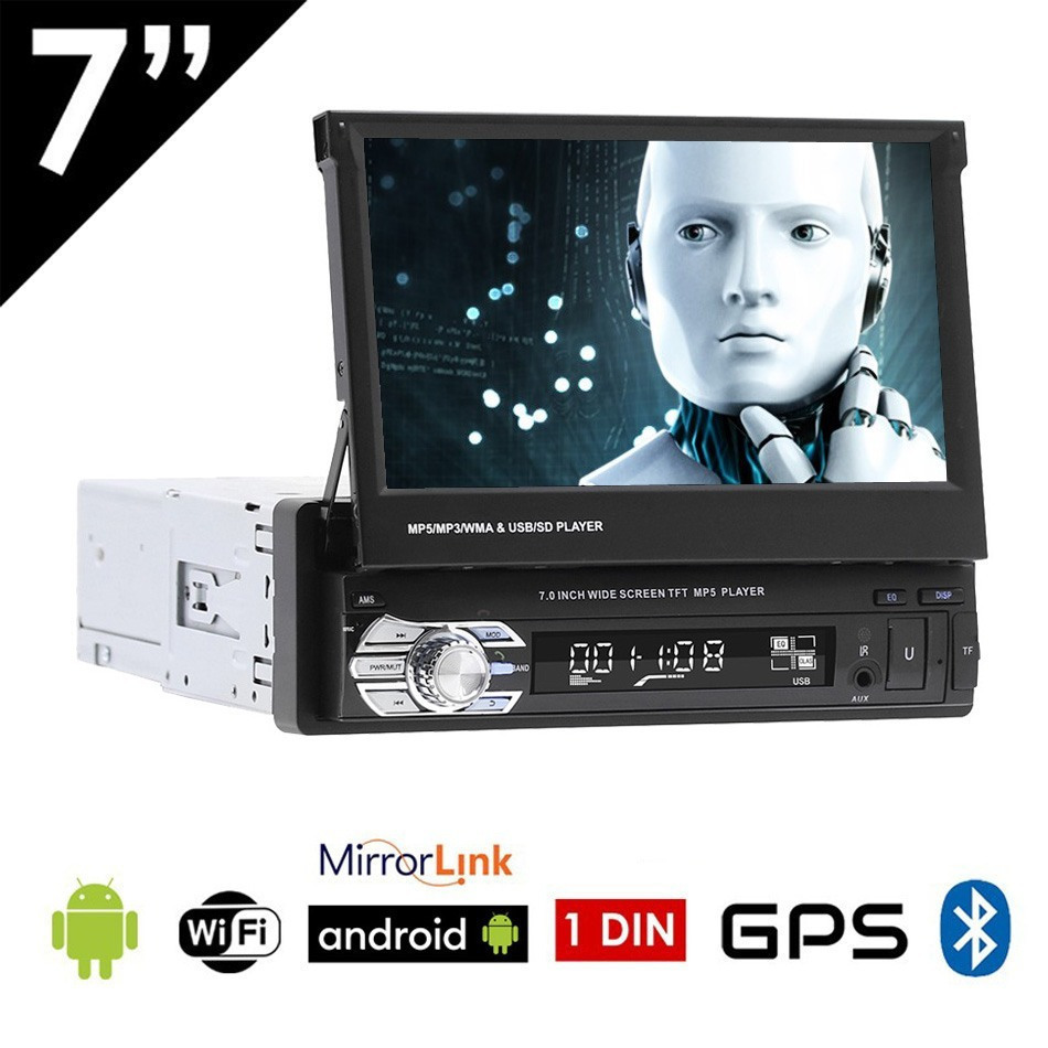 Multimedia 9601A Ηχοσύστημα Αυτοκινήτου 1DIN (Bluetooth/USB)με Οθόνη Αφής 7´ (Bluetooth/USB/AUX/WiFi/GPS) 9601A