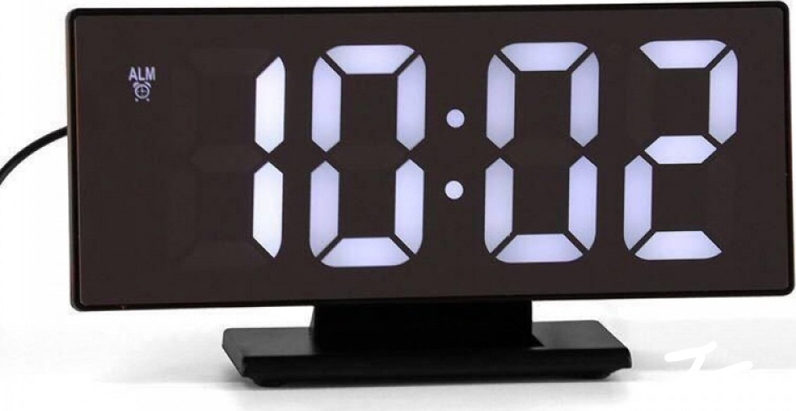 Digital Tabletop Clock with Alarm DS-3618L Black