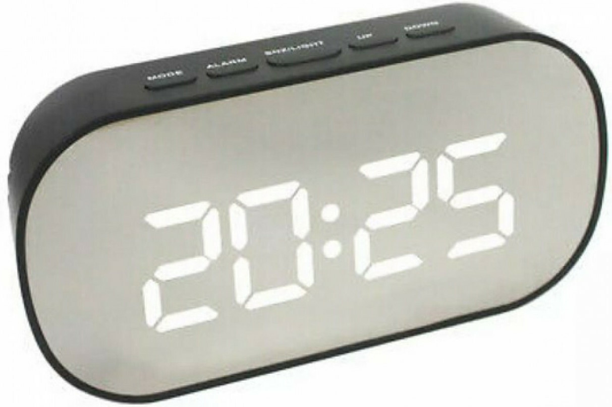 Digital Tabletop Clock with Alarm DT-6506 Λευκό/Μαύρο