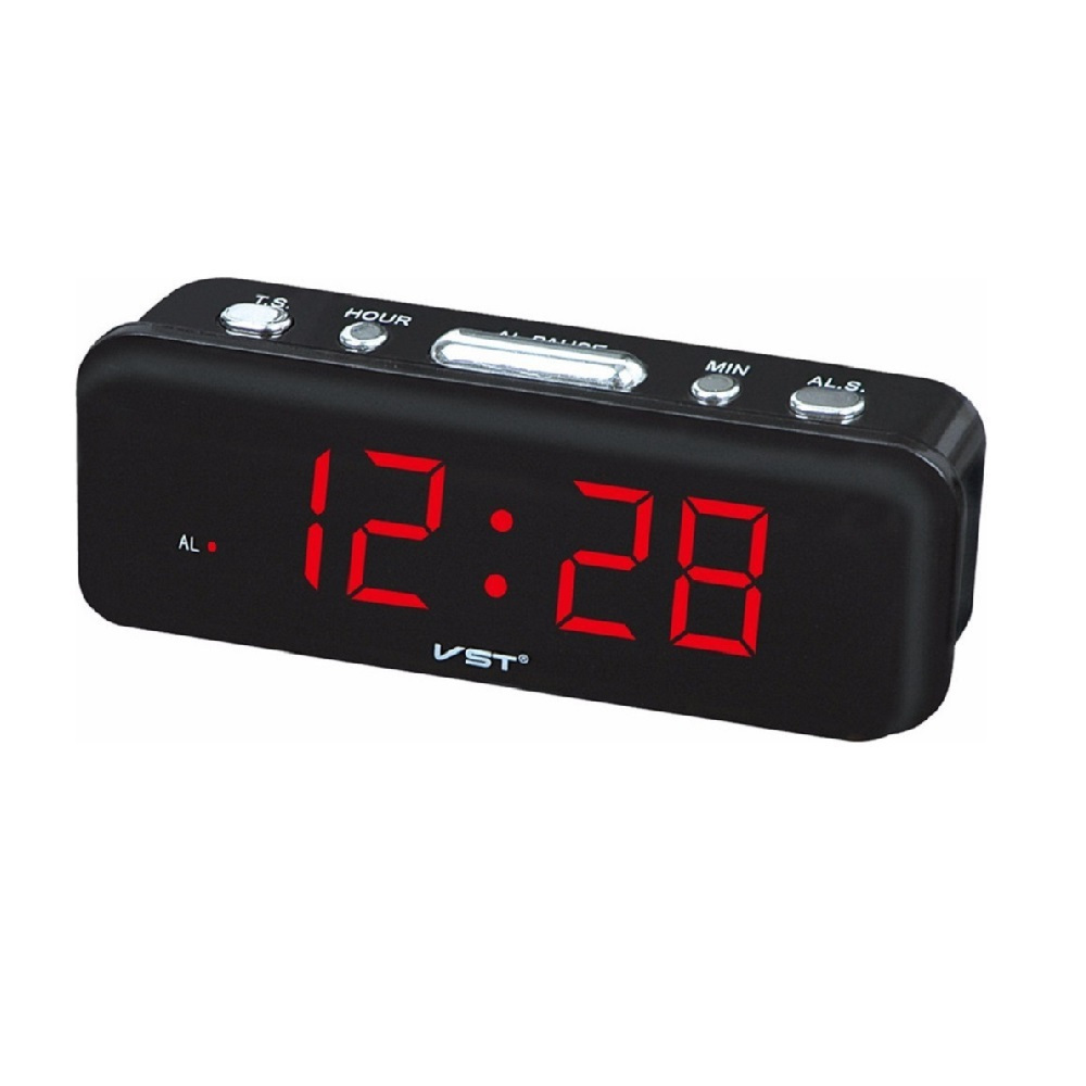 Digital Tabletop Clock with Alarm VST-738 Green Led