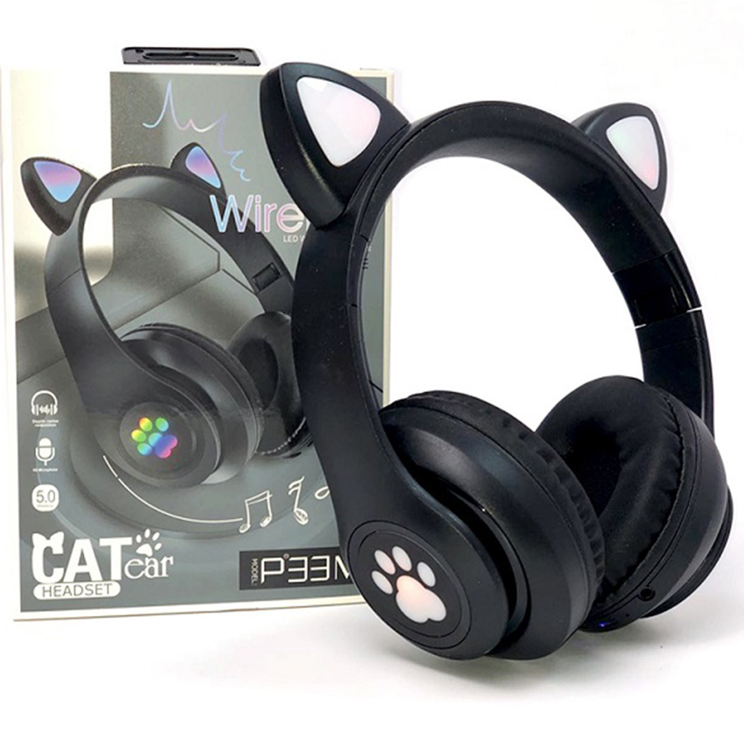Cat P33M Wireless/Wired Over Ear Kids´ Headphones with 10 Operating Hours Black