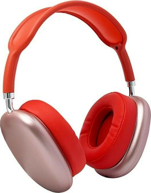 P9 Over Ear Headphones with 5 Operating Hours Red