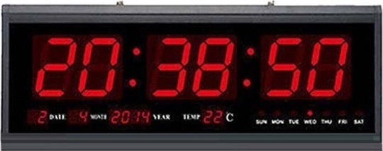 Πινακίδα LED Plastic Wall Clock 46x22cm