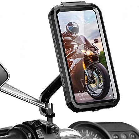 M3 Phone Motorcycle Mount with Waterproof Case for Mirror ADJ-M3-MIRROR