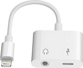 Μετατροπέας Lightning male σε 3.5mm / Lightning female Λευκό (16788)