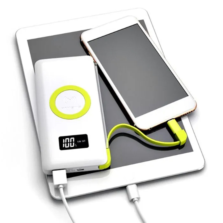 Andowl Power Bank 15000mAh 18W με Θύρα USB-C Λευκό