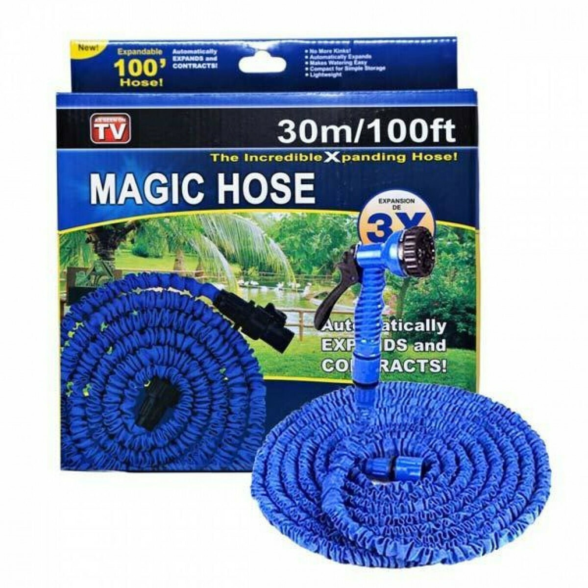 Λάστιχο Επεκτεινόμενο Σετ Magic Hose 1/2´ 30m HOD-MGCHS-30M Μπλε