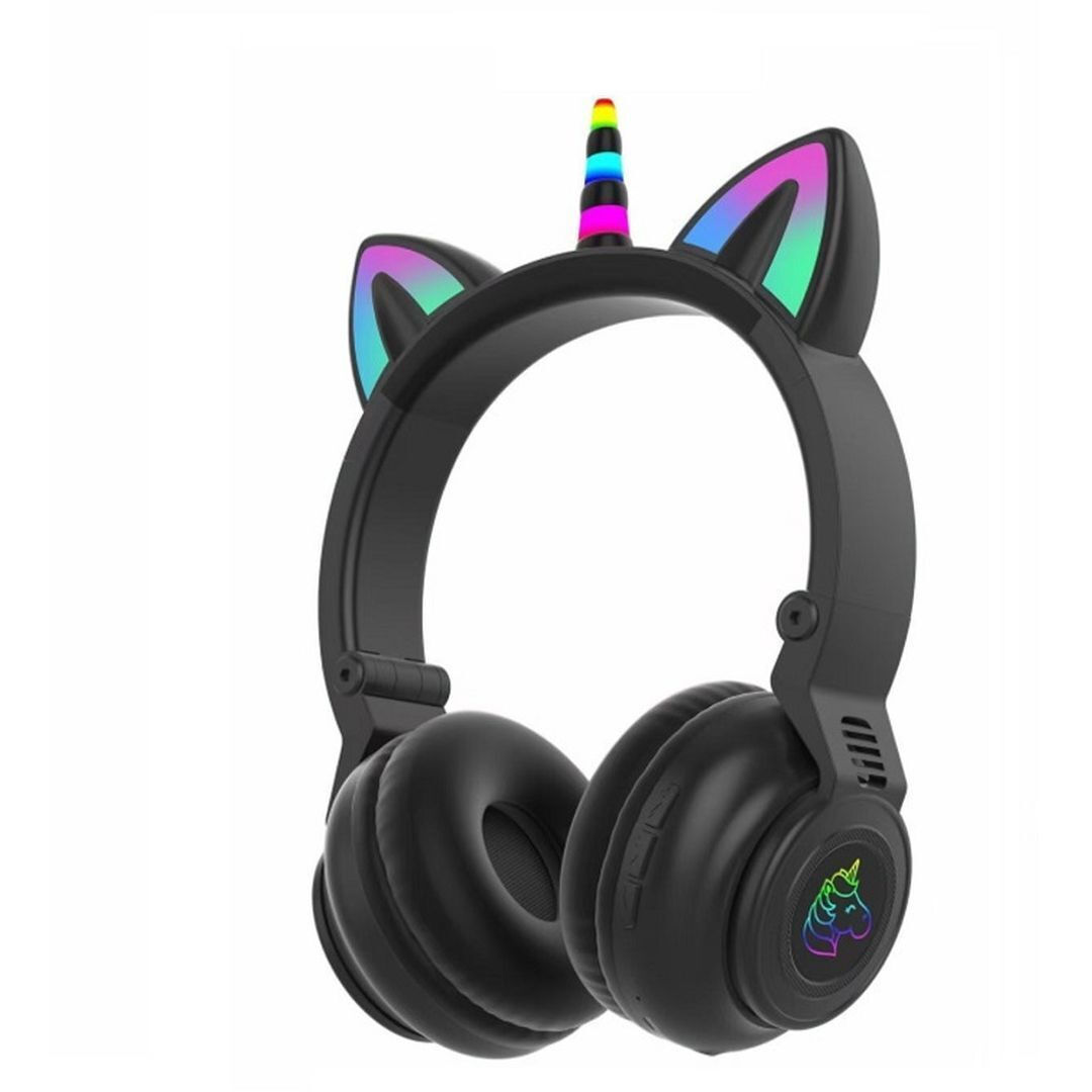 Unicorn STN27 Ασύρματα Bluetooth Over Ear Ακουστικά με 7 ώρες Λειτουργίας Μαύρα