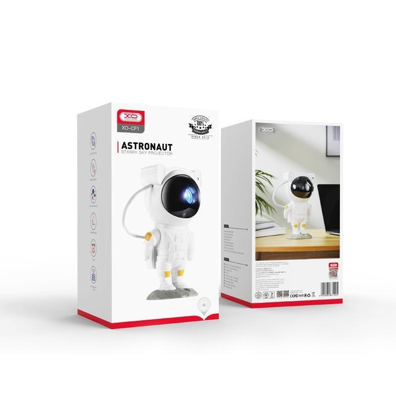 XO Kids Projector Lamp Astronaut CF1 White 21x11cm