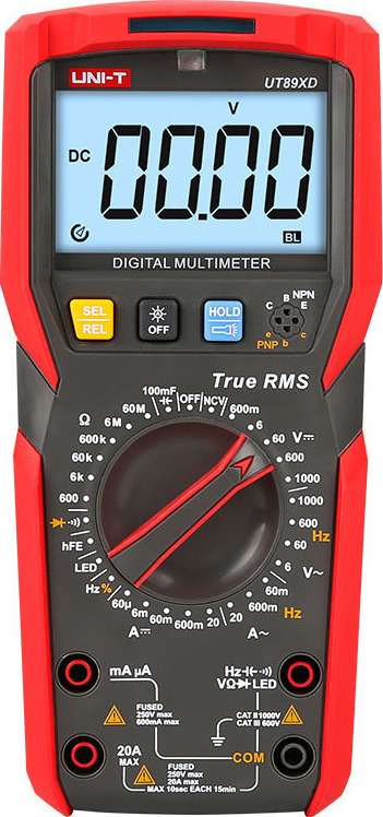 Uni-T UT89XD Ψηφιακό Πολύμετρο True RMS με Μέτρηση AC / DC / Αντίστασης