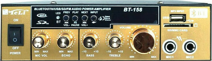 Ενισχυτής με λειτουργία Karaoke BT-158 σε Χρυσό Χρώμα