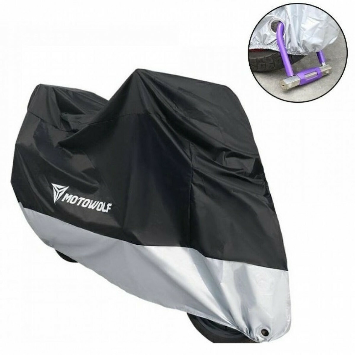 Motowolf Κουκούλα Μηχανής Αδιάβροχη XXXΧL Μ295xΠ110xΥ140εκ. MOTOWOLF-5954-XXXXL