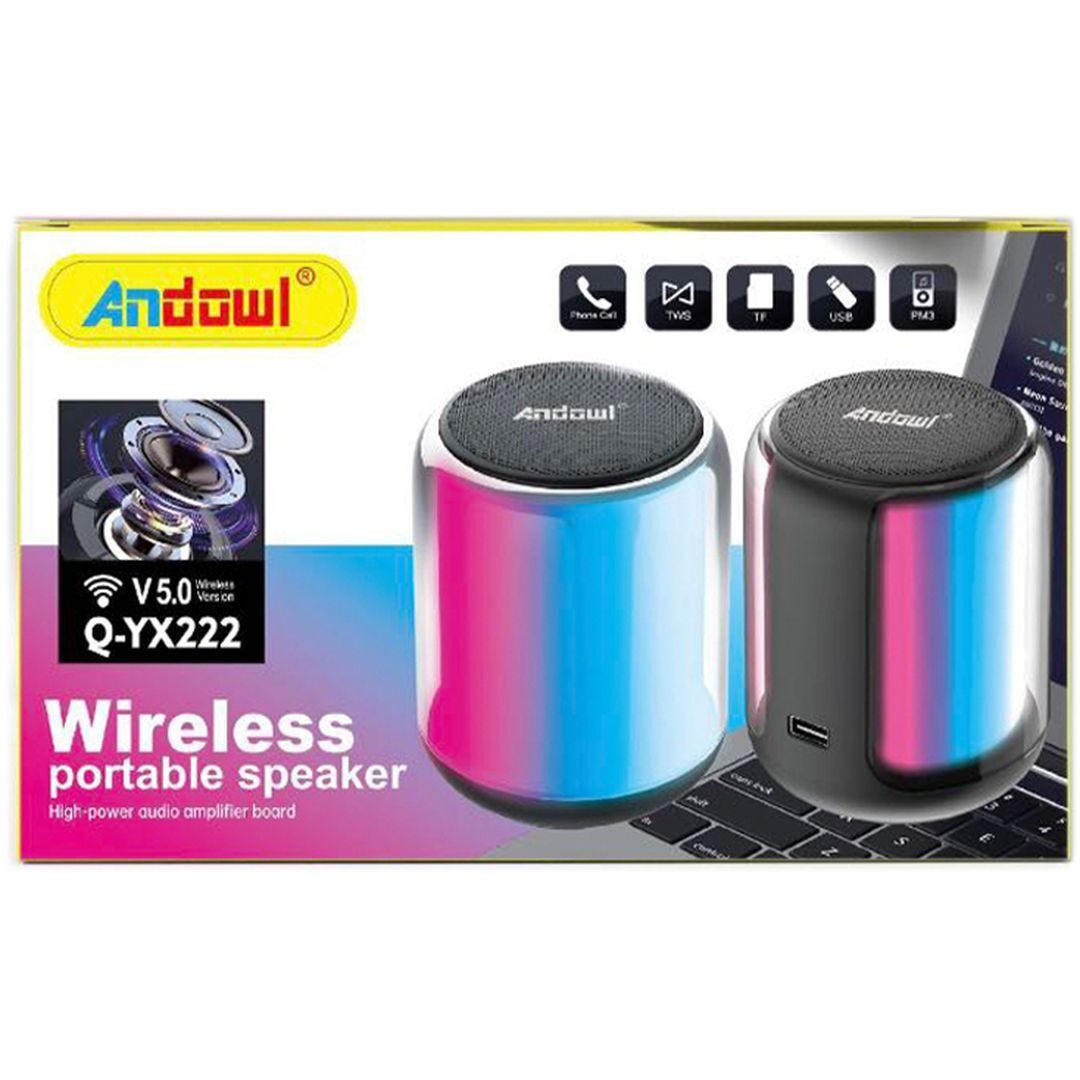 Andowl Q-YX22 Ηχείο Bluetooth 3W με Διάρκεια Μπαταρίας έως 4 ώρες Πολύχρωμο
