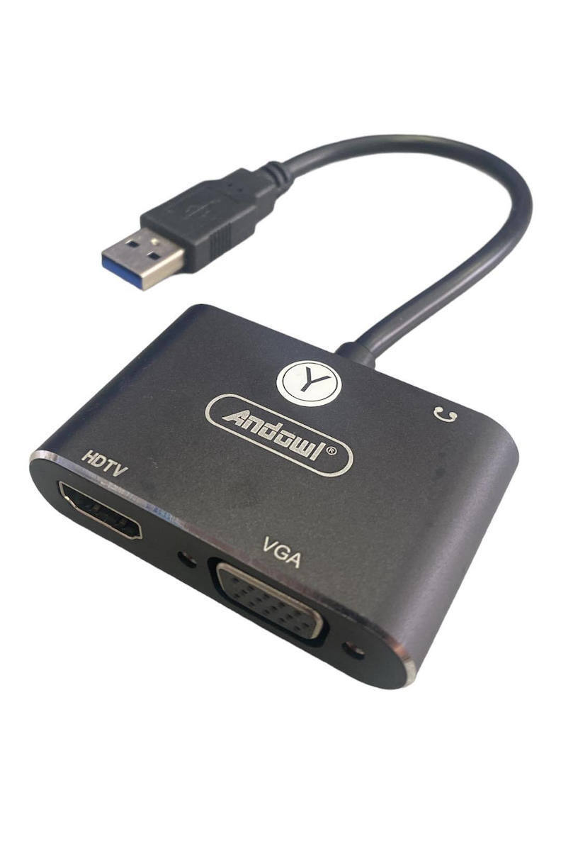 Andowl Q-HD322 Μετατροπέας USB-A male σε HDMI / VGA female