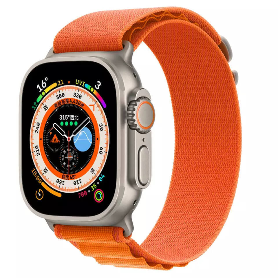 Microwear T800 Ultra 49mm Smartwatch with Heart Rate Monitor (Orange)