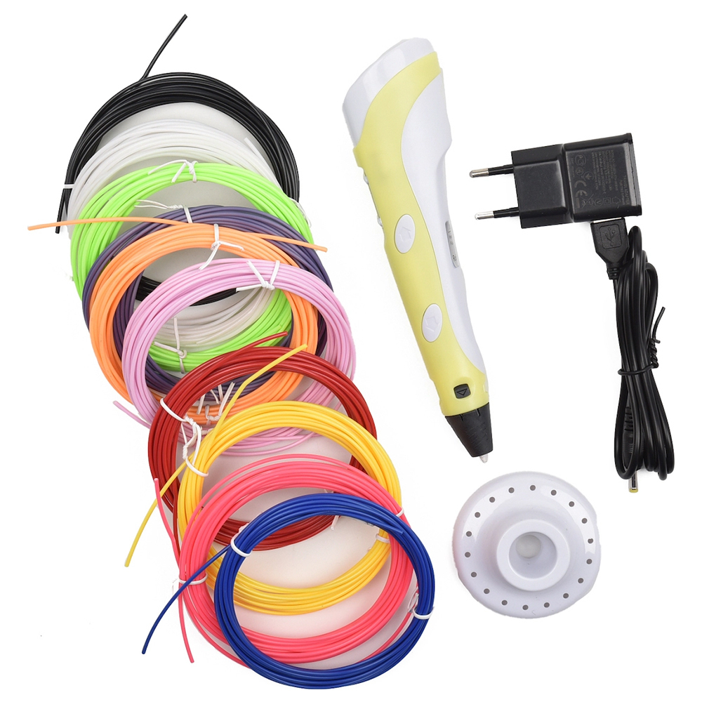 3D Pen Drawing Set Yellow RP-100Y