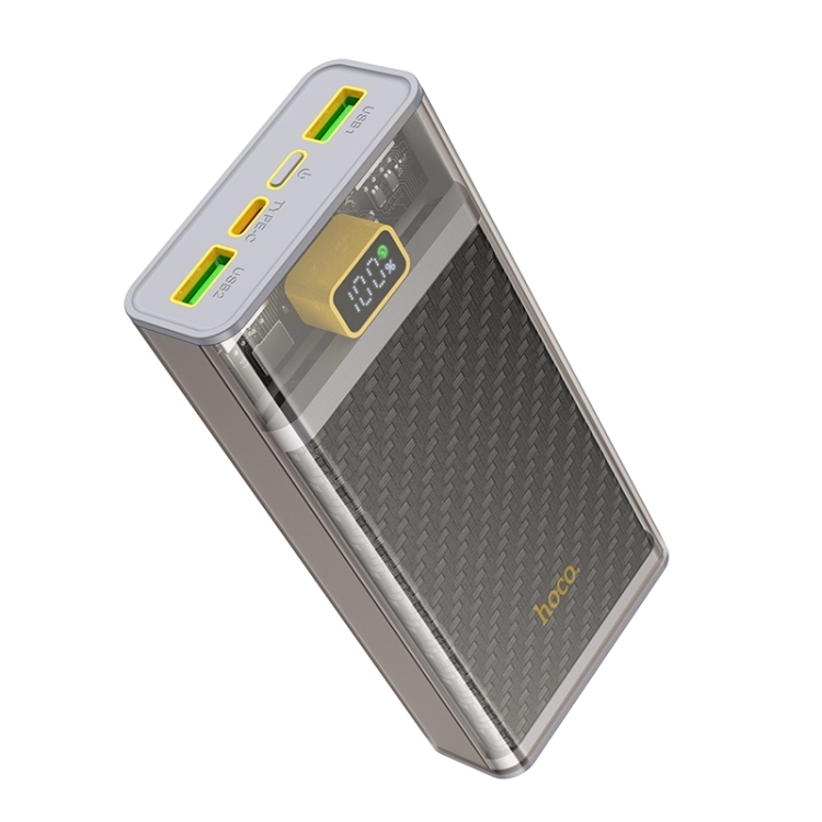 Hoco J103A Power Bank 20000mAh 22.5W με 2 Θύρες USB-A και Θύρα USB-C Power Delivery Γκρι