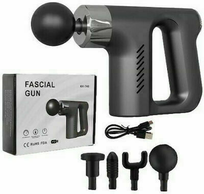 Fascial Gun Kh-740 Πιστόλι Μασάζ για τα Πόδια, το Σώμα & τα Χέρια με Δόνηση 5464000054555