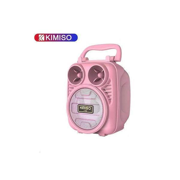 Ηχείο με λειτουργία Karaoke Kms-1182 σε Ροζ Χρώμα