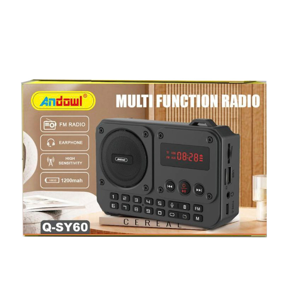 Andowl Q-SY60 Tabletop Radio Dark Grey