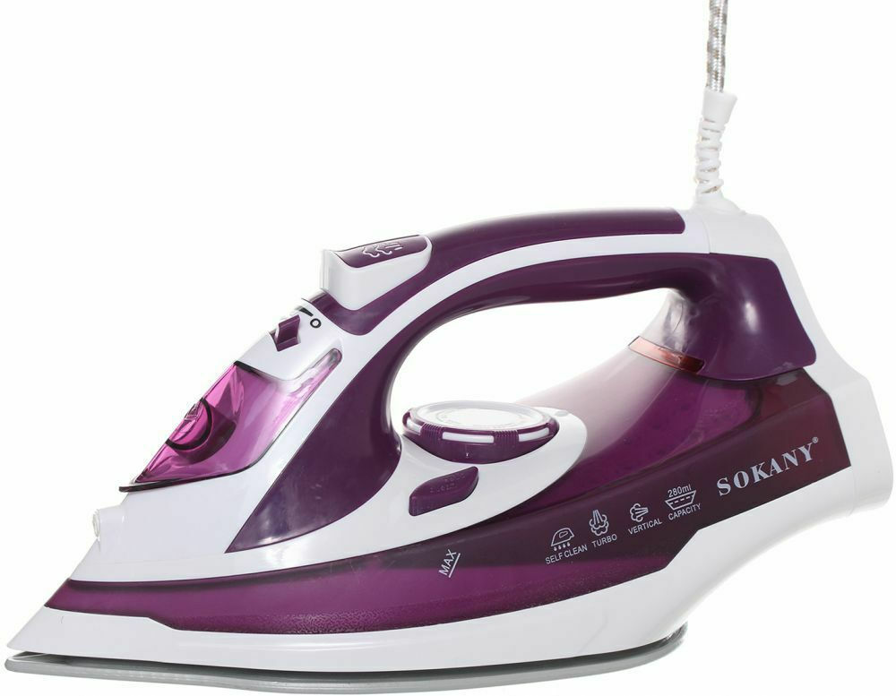 Sokany LX-298 Σίδερο Ατμού 2400W με Κεραμική Πλάκα και Συνεχόμενη Παροχή 23gr/min