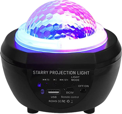 Kids Led Projector Lamp Starry A Black
