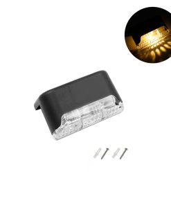 LED Ηλιακό Γωνιακό Φωτιστικό με 1 LED IP65 σε Θερμό Λευκό Φωτισμό