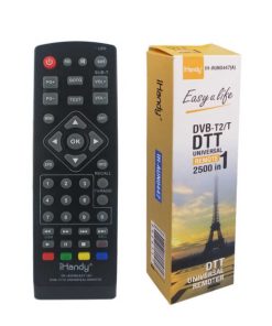 Τηλεκοντρόλ Universal για ψηφιακούς δέκτες DVB-T2 AUN0447 μαύρο